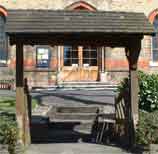 The lytch gate to Christ Church in Highland Road.