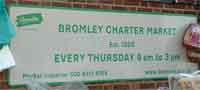 I have suggested that the market move back to the town centre but apparently that isn't feasible, so here it is stuck out in Station Road.
